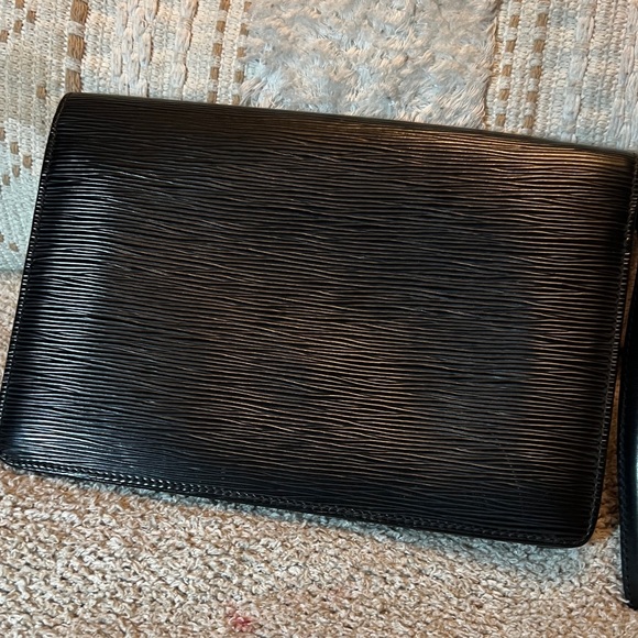 Louis Vuitton Black Clutch with Gold Accents - Picture 2 of 13